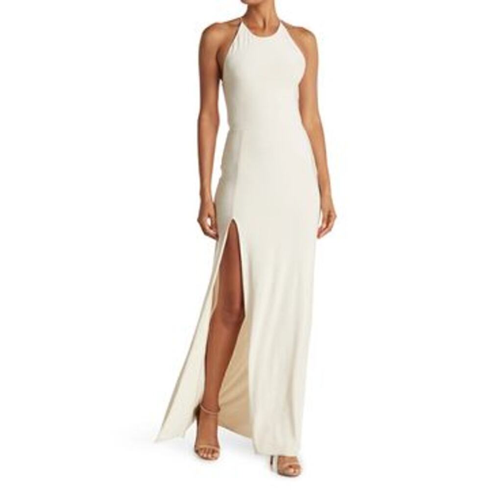 love by design Slinky Strappy High Slit Long Dress M